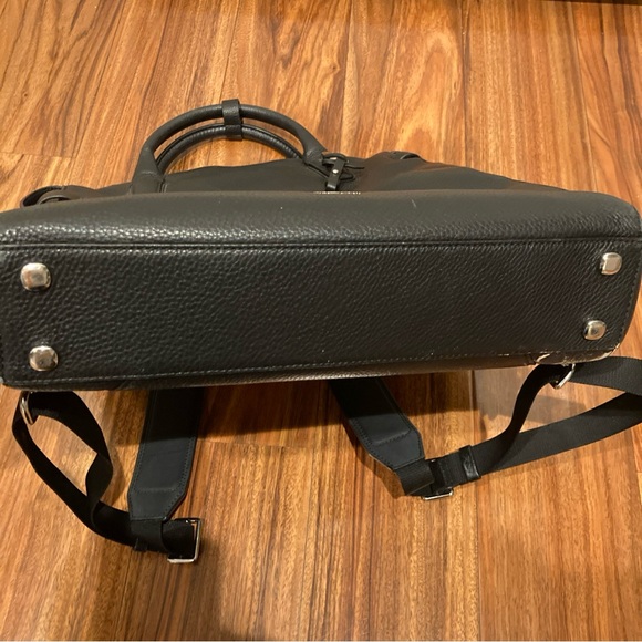 Tumi Stanton Safra Black Leather convertible Bagpack Unisex. main image 0